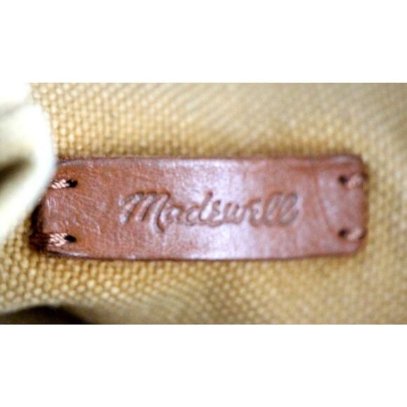 Madewell TAN BROWN COTTON DRAWSTRING CROSSBODY SHOULDER BAG HANDBAG PURSE - Picture 10 of 15